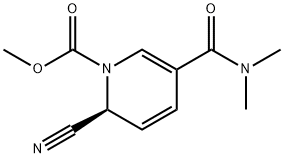 1(2H)-Pyridinecarboxylic acid, 2-cyano-5-[(dimethylamino)carbonyl]-, methyl ester, (2S)- Struktur
