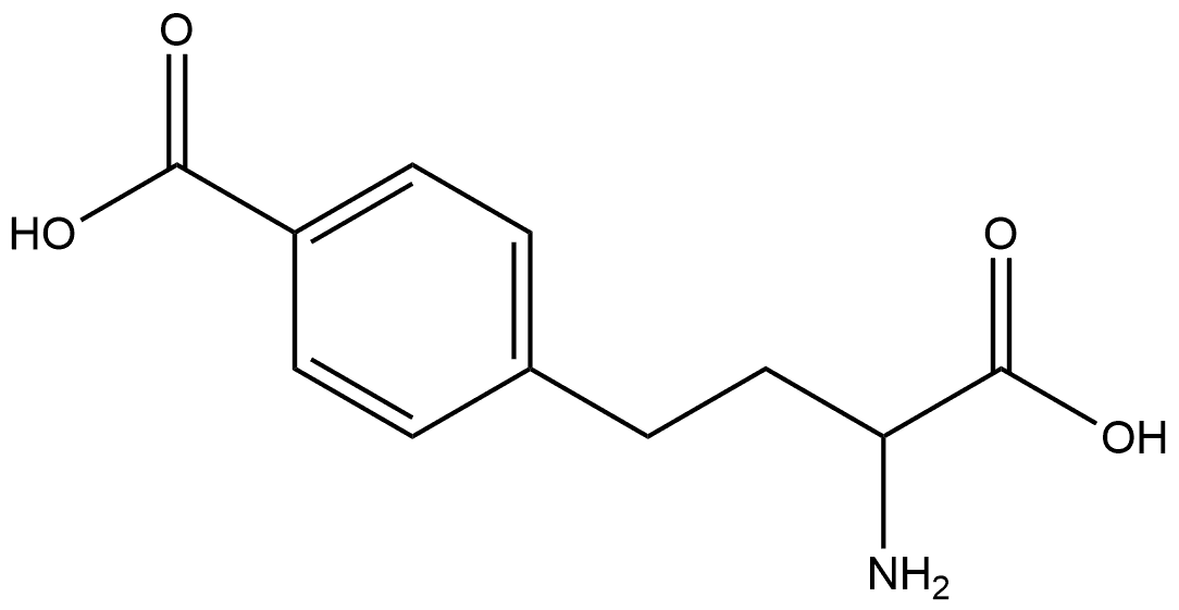 Benzenebutanoic acid, α-amino-4-carboxy- Struktur