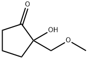 Cyclopentanone, 2-hydroxy-2-(methoxymethyl)- Struktur
