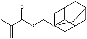 2-Propenoic acid, 2-methyl-, (tricyclo[3.3.1.13,7]dec-2-yloxy)methyl ester Struktur
