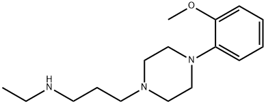 1-Piperazinepropanamine, N-ethyl-4-(2-methoxyphenyl)- Struktur
