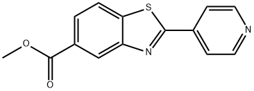 5-Benzothiazolecarboxylic acid, 2-(4-pyridinyl)-, methyl ester Struktur