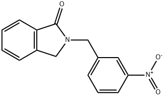 1H-Isoindol-1-one, 2,3-dihydro-2-[(3-nitrophenyl)methyl]- Struktur