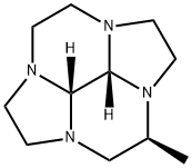 2a,?4a,?6a,?8a-?Tetraazacyclopent[fg]?acenaphthylene, decahydro-?8b-?methyl-?, cis- (9CI) Struktur