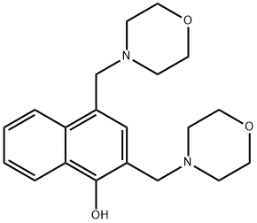 1-Naphthalenol, 2,4-bis(4-morpholinylmethyl)- Struktur