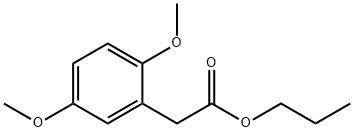 Benzeneacetic acid, 2,5-dimethoxy-, propyl ester Structure