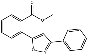 Benzoic acid, 2-(3-phenyl-5-isoxazolyl)-, methyl ester Struktur