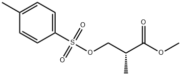 Propanoic acid, 2-methyl-3-[[(4-methylphenyl)sulfonyl]oxy]-, methyl ester, (2R)- Struktur