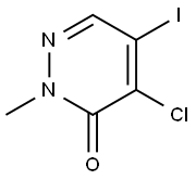 3(2H)-Pyridazinone, 4-chloro-5-iodo-2-methyl- Struktur