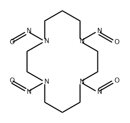 1,4,8,11-Tetraazacyclotetradecane, 1,4,8,11-tetranitroso- Struktur
