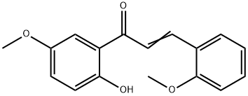 2-Propen-1-one, 1-(2-hydroxy-5-methoxyphenyl)-3-(2-methoxyphenyl)- Struktur