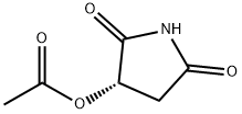 2,5-Pyrrolidinedione, 3-(acetyloxy)-, (3S)- Struktur