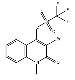 Methanesulfonic acid, 1,1,1-trifluoro-, 3-bromo-1,2-dihydro-1-methyl-2-oxo-4-quinolinyl ester