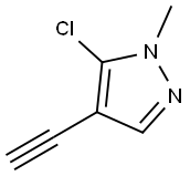 5-Chloro-4-ethynyl-1-methyl-1H-pyrazole Struktur
