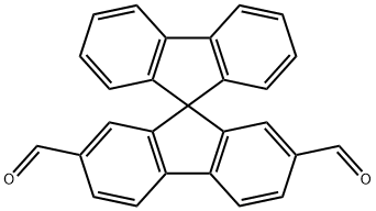 9,9'-Spirobi[9H-fluorene]-2',7'-dicarboxaldehyde Struktur