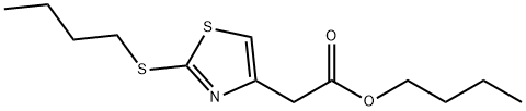 4-Thiazoleacetic acid, 2-(butylthio)-, butyl ester Struktur