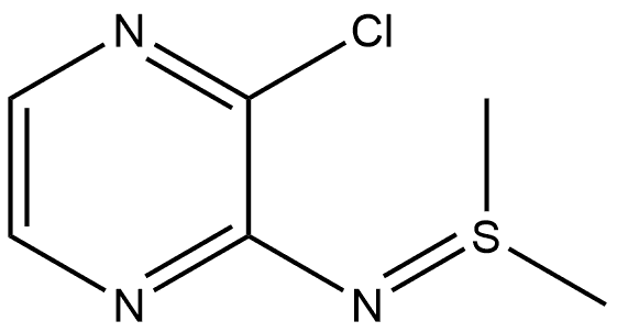 2-Pyrazinamine, 3-chloro-N-(dimethyl-λ4-sulfanylidene)- Struktur