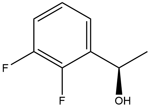 Benzenemethanol, 2,3-difluoro-α-methyl-, (αR)- Struktur
