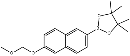2-(6-(Methoxymethoxy)naphthalen-2-yl)-4,4,5,5-tetramethyl-1,3,2-dioxaborolane Struktur