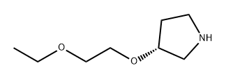 Pyrrolidine, 3-(2-ethoxyethoxy)-, (3R)- Struktur