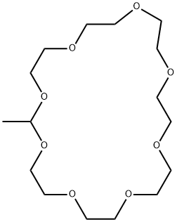 1,3,6,9,12,15,18,21-Octaoxacyclotricosane, 2-methyl- Struktur