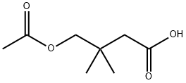 Butanoic acid, 4-(acetyloxy)-3,3-dimethyl- Struktur