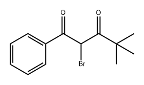 1,3-Pentanedione, 2-bromo-4,4-dimethyl-1-phenyl- Struktur