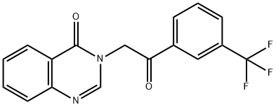 3-{2-Oxo-2-[3-(trifluoromethyl)phenyl]ethyl}-3,4-dihydroquinazolin-4-one Structure