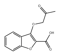 2-Benzofurancarboxylic acid, 3-(2-oxopropoxy)- Struktur