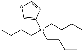 Oxazole, 4-(tributylstannyl)- Struktur