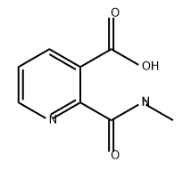 3-Pyridinecarboxylic acid, 2-[(methylamino)carbonyl]- Struktur
