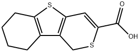 1H-[1]Benzothieno[3,2-c]thiopyran-3-carboxylic acid, 6,7,8,9-tetrahydro- Struktur