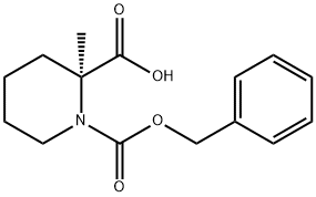 1,2-Piperidinedicarboxylic acid, 2-methyl-, 1-(phenylmethyl) ester, (S)- (9CI) Struktur