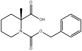 1,2-Piperidinedicarboxylic acid, 2-methyl-, 1-(phenylmethyl) ester, (R)- (9CI) Struktur