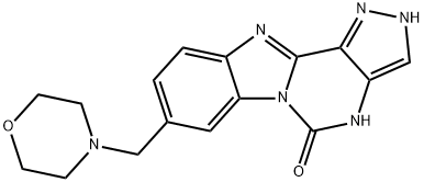 5H-Pyrazolo[4',3':4,5]pyrimido[1,6-a]benzimidazol-5-one, 2,4-dihydro-8-(4-morpholinylmethyl)-