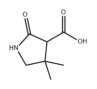 3-Pyrrolidinecarboxylic acid, 4,4-dimethyl-2-oxo- Struktur