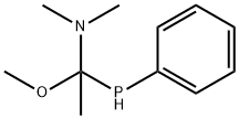 Ethanamine, 1-methoxy-N,N-dimethyl-1-(phenylphosphino)- Struktur