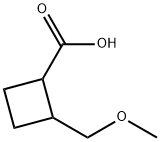 Cyclobutanecarboxylic acid, 2-(methoxymethyl)- Struktur