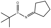 2-Propanesulfinamide, N-cyclopentylidene-2-methyl- Struktur