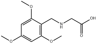 Glycine, N-[(2,4,6-trimethoxyphenyl)methyl]- Struktur