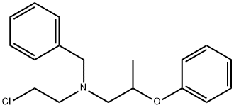 Benzenemethanamine, N-(2-chloroethyl)-N-(2-phenoxypropyl)- Struktur