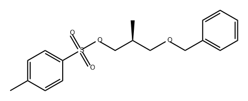 1-Propanol, 2-methyl-3-(phenylmethoxy)-, 1-(4-methylbenzenesulfonate), (2R)- Struktur