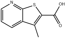 3-methylthieno[2,3-b]pyridine-2-carboxylic acid Struktur