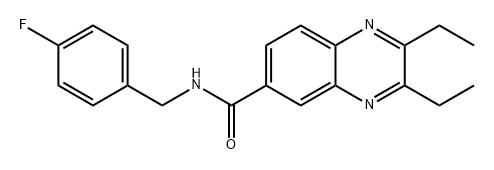 6-Quinoxalinecarboxamide, 2,3-diethyl-N-[(4-fluorophenyl)methyl]-|2,3-二乙基-N-[(4-氟苯基)甲基]喹喔啉-6-甲酰胺
