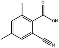 Benzoic acid, 2-cyano-4,6-dimethyl- Struktur