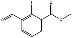 Benzoic acid, 3-formyl-2-iodo-, methyl ester Struktur