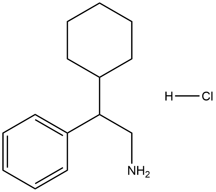 Benzeneethanamine, β-cyclohexyl-, hydrochloride (1:1) Struktur