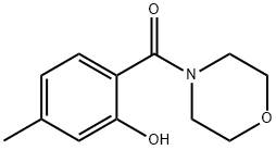5-Methyl-2-(4-morpholinylcarbonyl)phenol Struktur