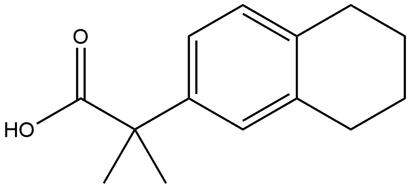 2-Naphthaleneacetic acid, 5,6,7,8-tetrahydro-α,α-dimethyl- Struktur