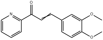 3-(3,4-Dimethoxyphenyl)-1-pyridin-2-ylprop-2-en-1-one Struktur